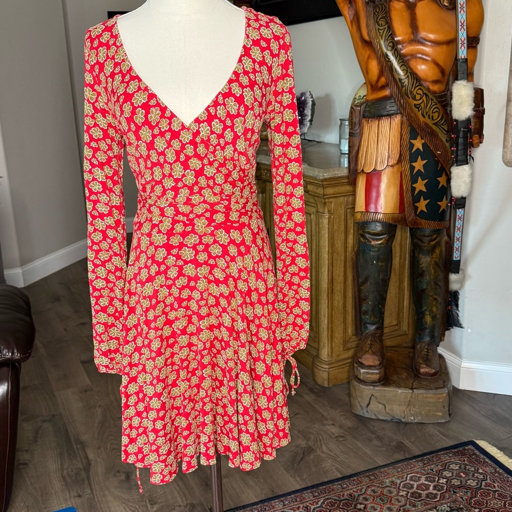 Free People Wrap Style Floral Dress M/L